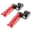Fits Suzuki GSF650 GSF1200 25mm Extension Rear R-FIGHT Red Foot Pegs