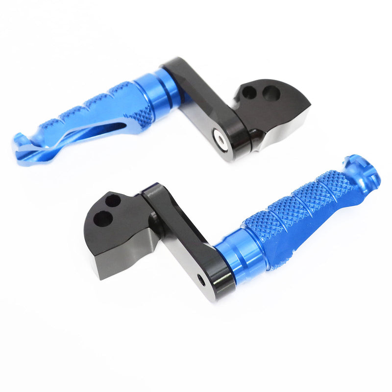 Fits Yamaha YZF R6 R3 R1 R25 40mm Extension Rear R-FIGHT Blue Foot Pegs