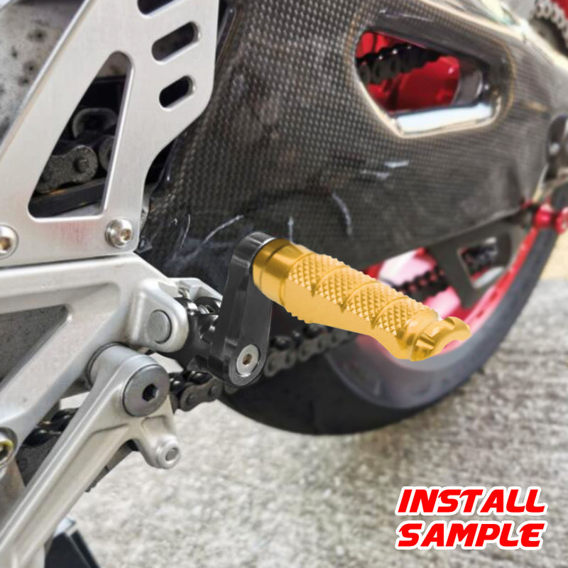 Fits Yamaha MT-01 MT-07 MT-10 40mm Extension Rear R-FIGHT Gold Foot Pegs