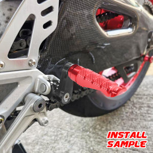 Fits Ducati 1198 1299 899 Panigale 40mm Extension Rear R-FIGHT Red Foot Pegs