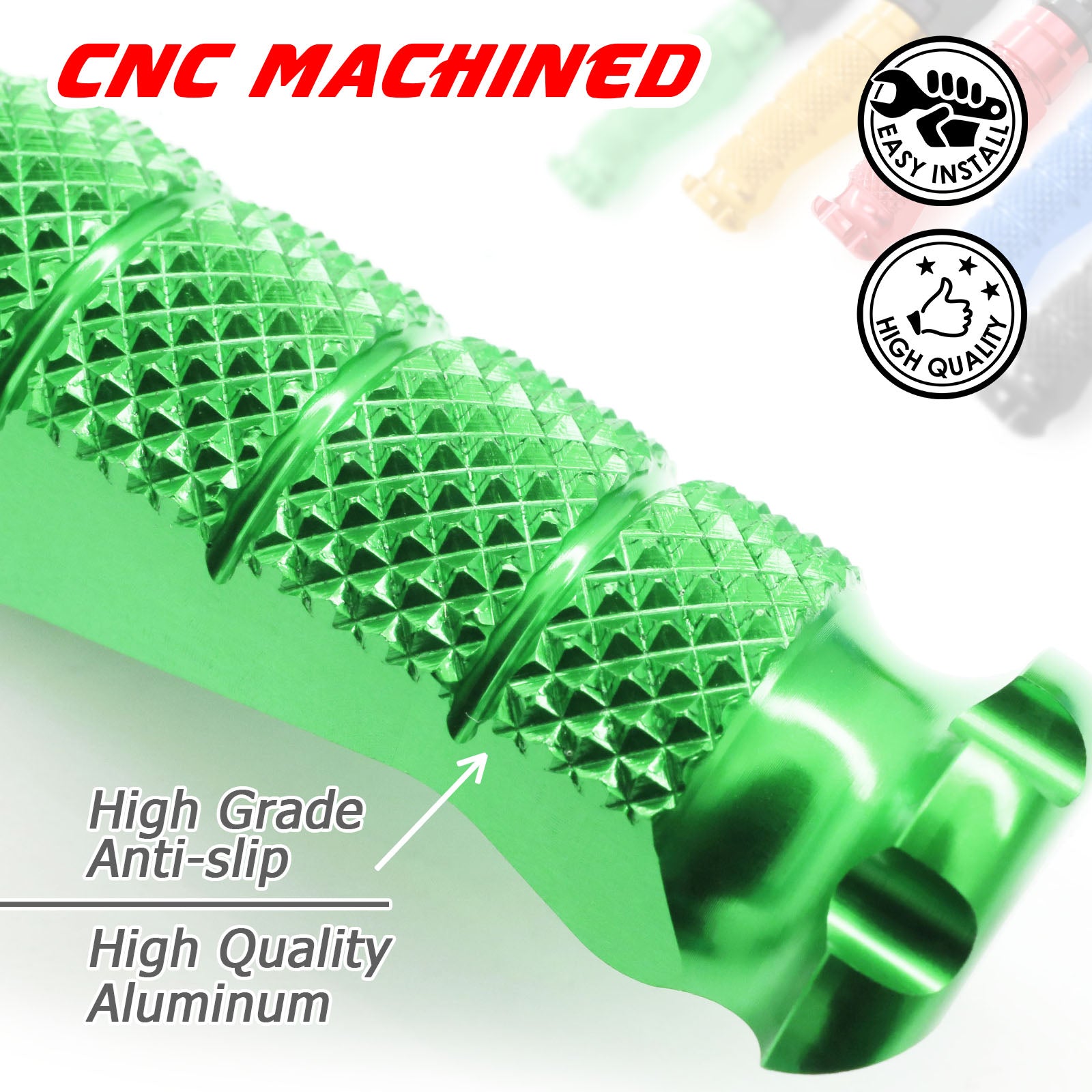 For Kawasaki Ninja 300R 650R ZX10R ZX6R Rear Foot Pegs | R-FIGHT