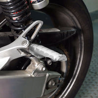 Fits Ducati Hypermotard 821 Multistrada Icon Rear R-FIGHT Silver Foot Pegs
