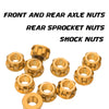 mc motoparts honda monkey rear sprocket nut axle nut and sprocket nut kit set