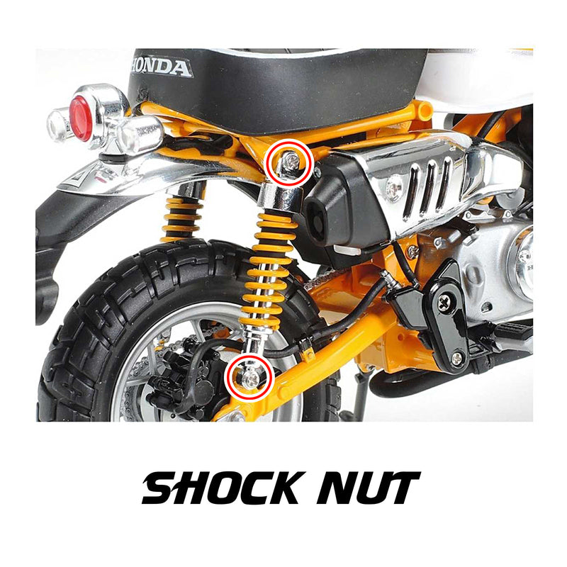 mc motoparts honda monkey shock nut & other nut kit set