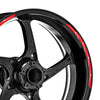 12 pcs White Lightning 17'' Wheel Front & Rear Rim Skin Sticker Set - MC Motoparts