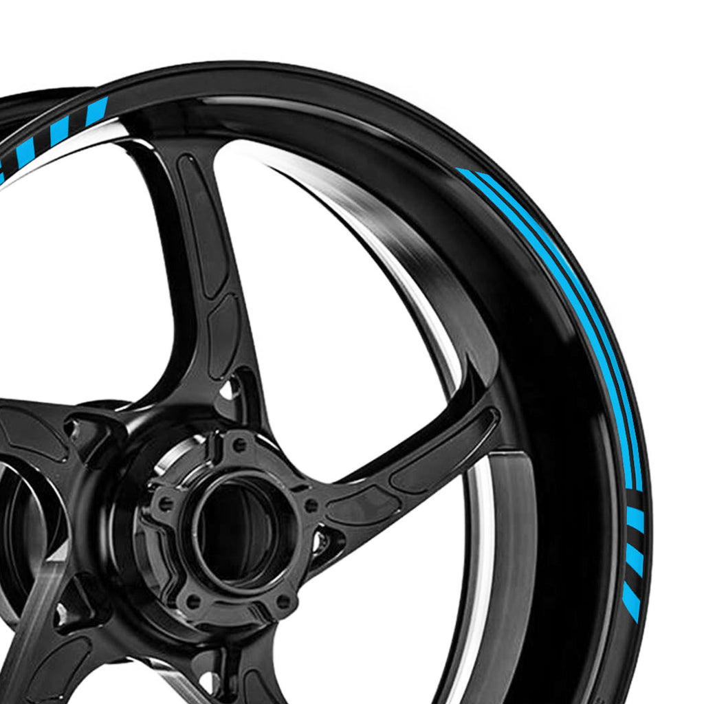 Black Line 17 Wheel Front & Rear Rim Sticker | MC Motoparts