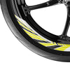 Awning Stripe Pattern 17'' Wheel Front & Rear Removable Rim Sticker Set - MC Motoparts