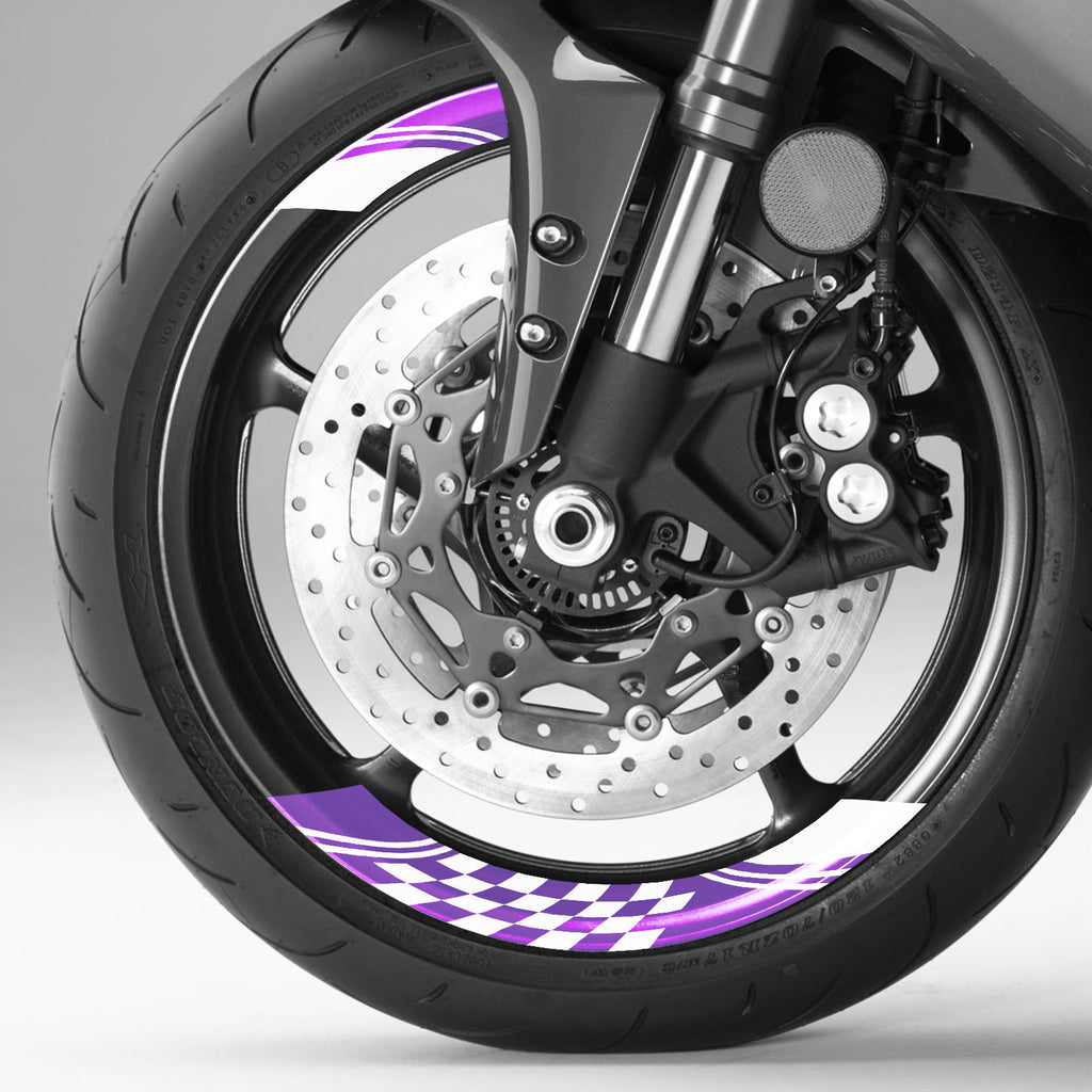 Check 17'' Front & Rear Rim Sticker Set | MC Motoparts
