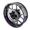 Purple Motorcycle Front & Rear Wheel Rim Sticker Racing Arrows