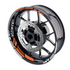 Orange Motorcycle Front & Rear Wheel Rim Sticker Racing Lining