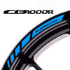 Fit Honda CB1000R Logo Stripes Wheel Rim Edge Sticker - MC Motoparts