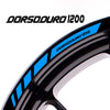 Fit Aprilia DORSODURO 1200 Logo Stripes Wheel Rim Edge Sticker - MC Motoparts