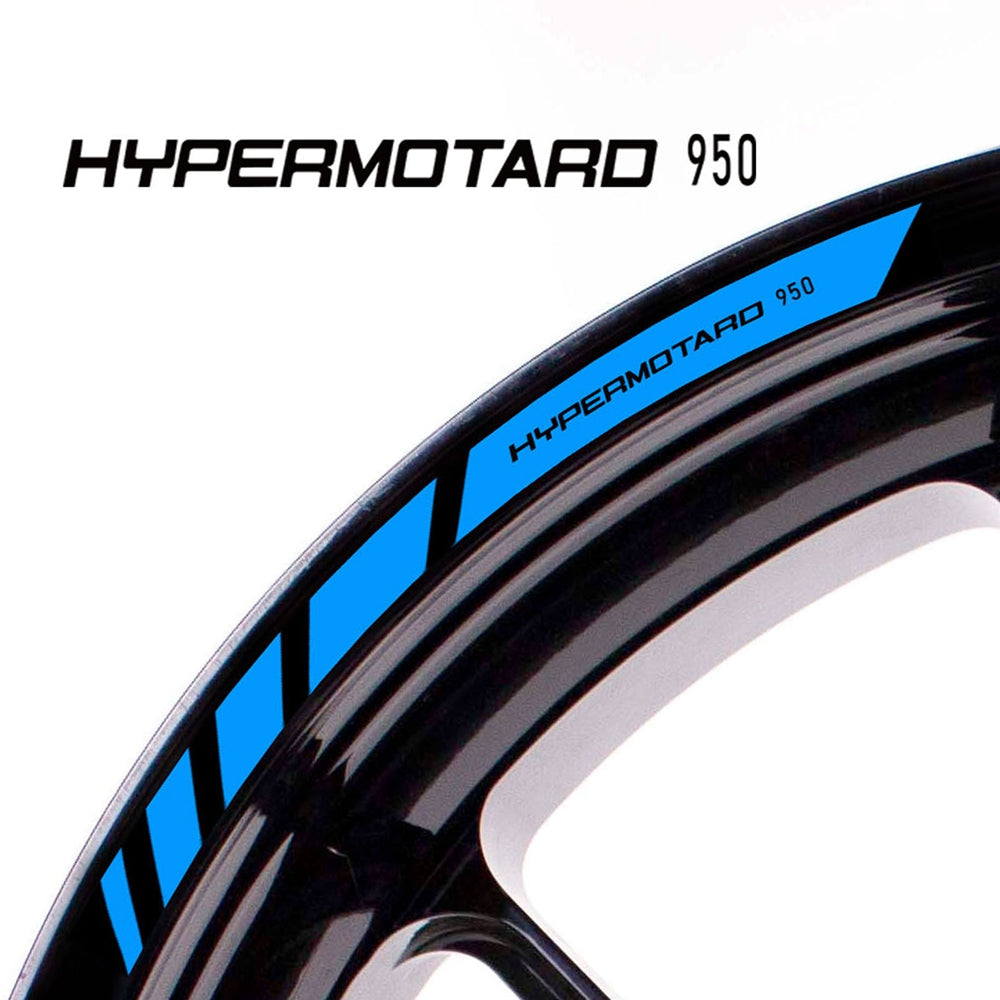 Fit Ducati HYPERMOTARD 950 Logo Stripes Wheel Rim Edge Sticker - MC Motoparts