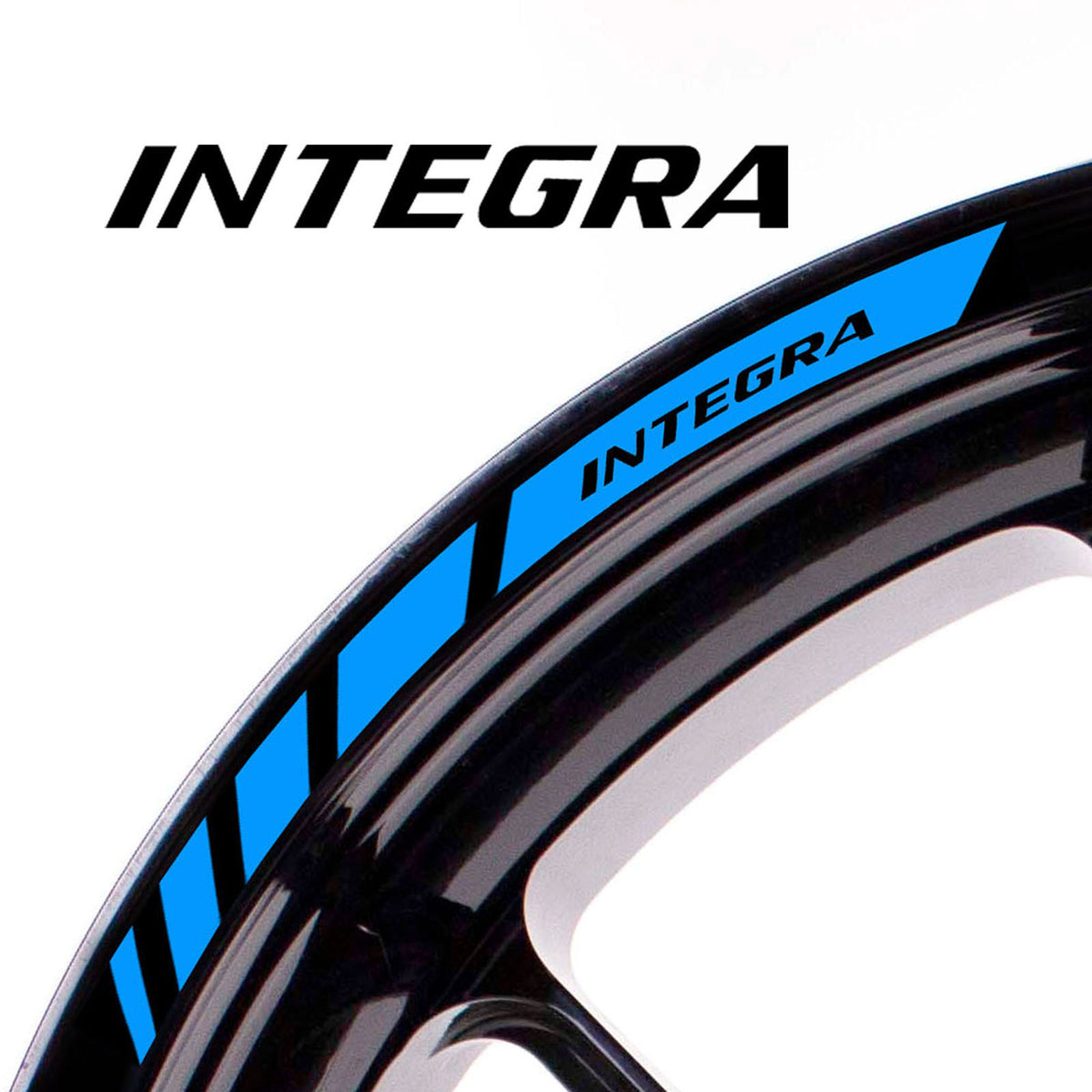Fit Honda INTEGRA Logo Stripes Wheel Rim Edge Sticker - MC Motoparts