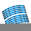 Fit Aprilia RSV1000 Logo Stripes Wheel Rim Edge Sticker - MC Motoparts