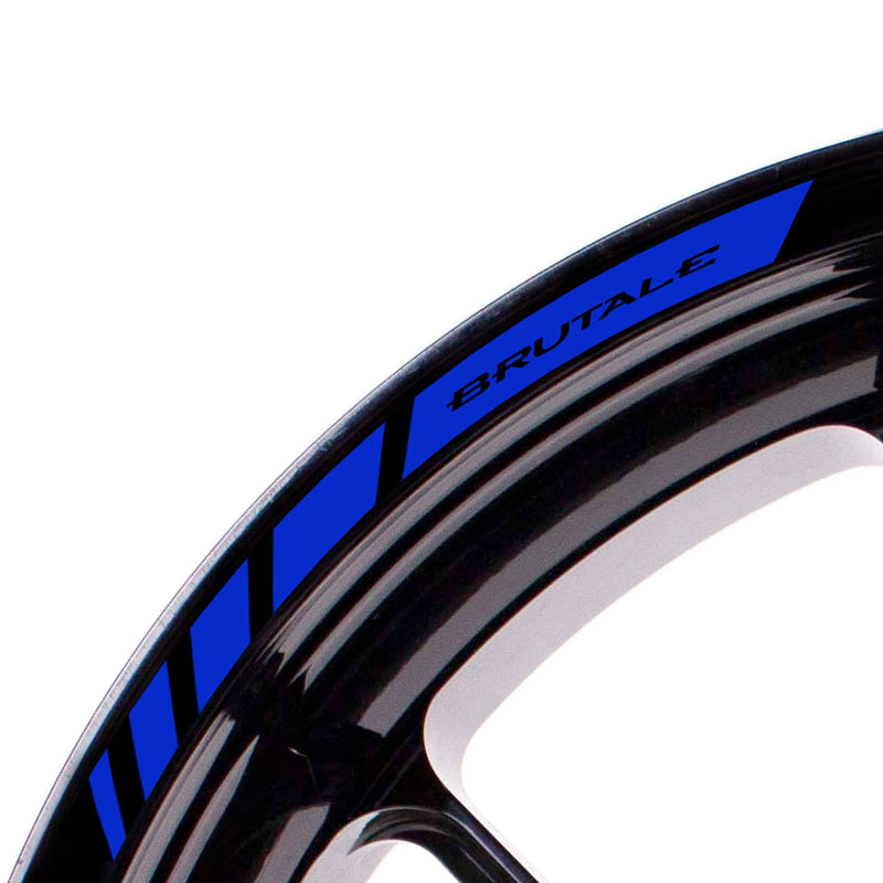 Fit MV Agusta BRUTALE Logo Strips Wheel Rim Edge Sticker - MC Motoparts