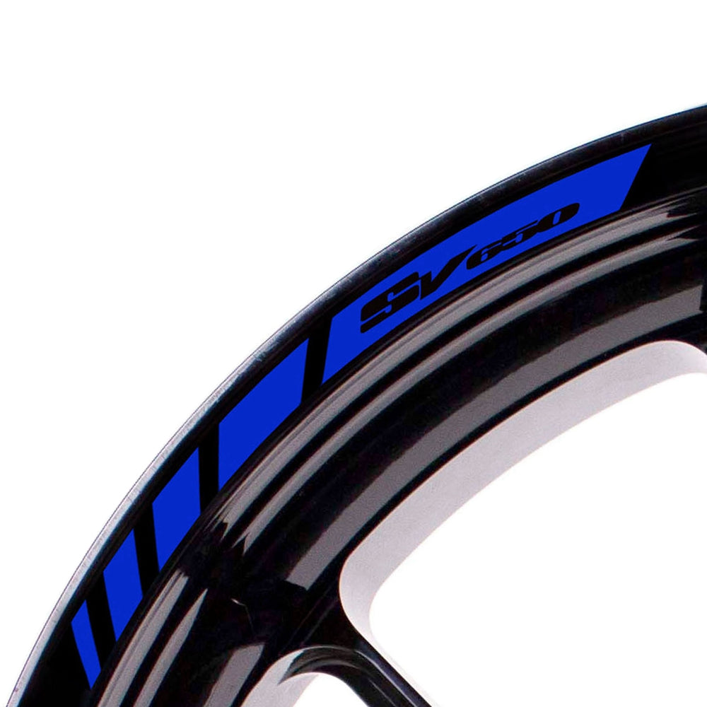 Fit Suzuki SV650 Logo Strips Wheel Rim Edge Sticker - MC Motoparts