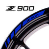 Fit Kawasaki Z900 Logo Stripes Wheel Rim Edge Sticker - MC Motoparts