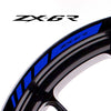 Fit Kawasaki Ninja ZX-6R Logo Stripes Wheel Rim Edge Sticker - MC Motoparts