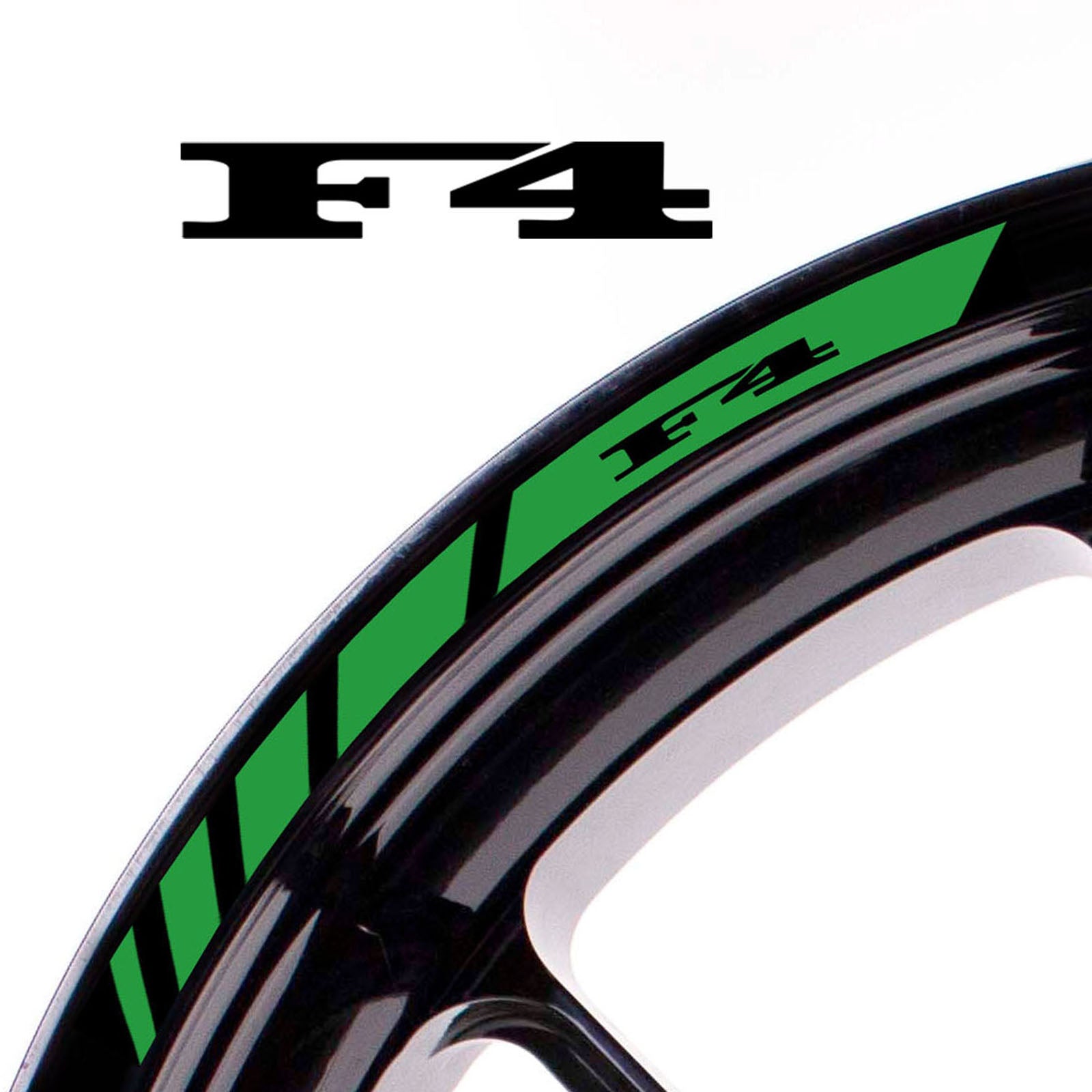 Fit MV Agusta F4 Logo Stripes Wheel Rim Edge Sticker - MC Motoparts