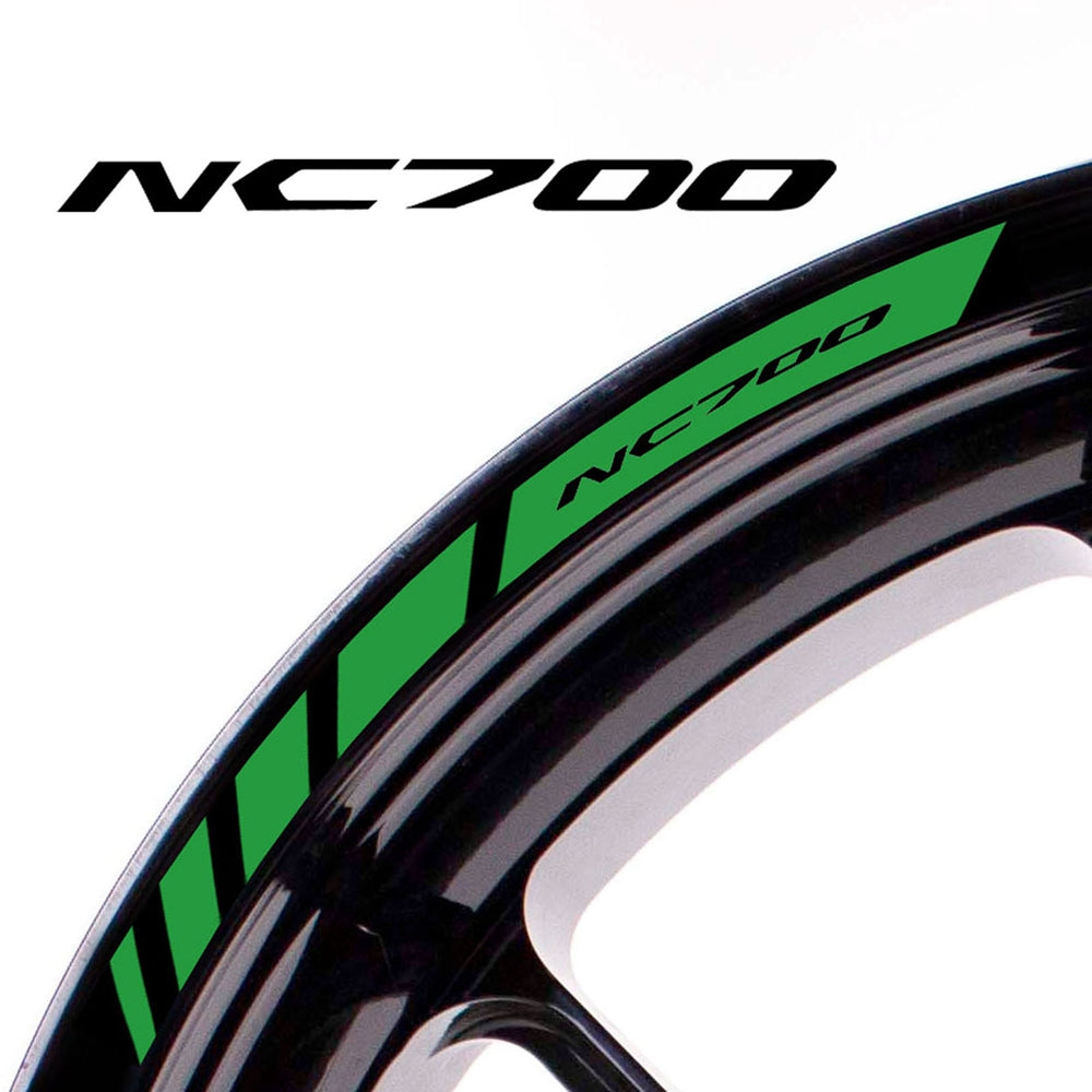 Fit Honda NC700 Logo Stripes Wheel Rim Edge Sticker - MC Motoparts