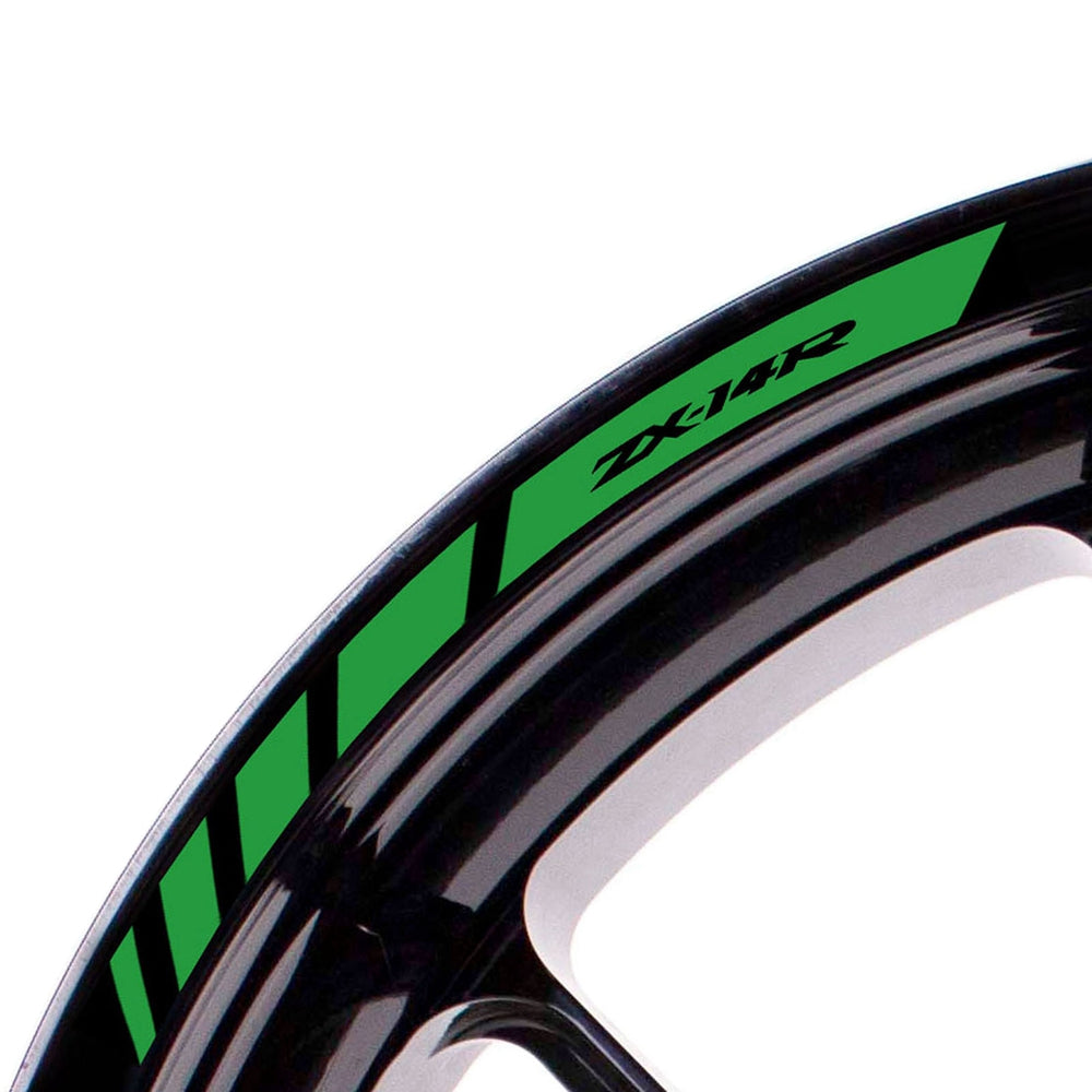 Fit Kawasaki Ninja ZX-14R Logo Strips Wheel Rim Edge Sticker