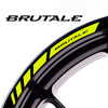 Fit MV Agusta BRUTALE Logo Stripes Wheel Rim Edge Sticker - MC Motoparts