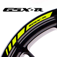 Fit Suzuki GSXR Logo Stripes Wheel Rim Edge Sticker - MC Motoparts
