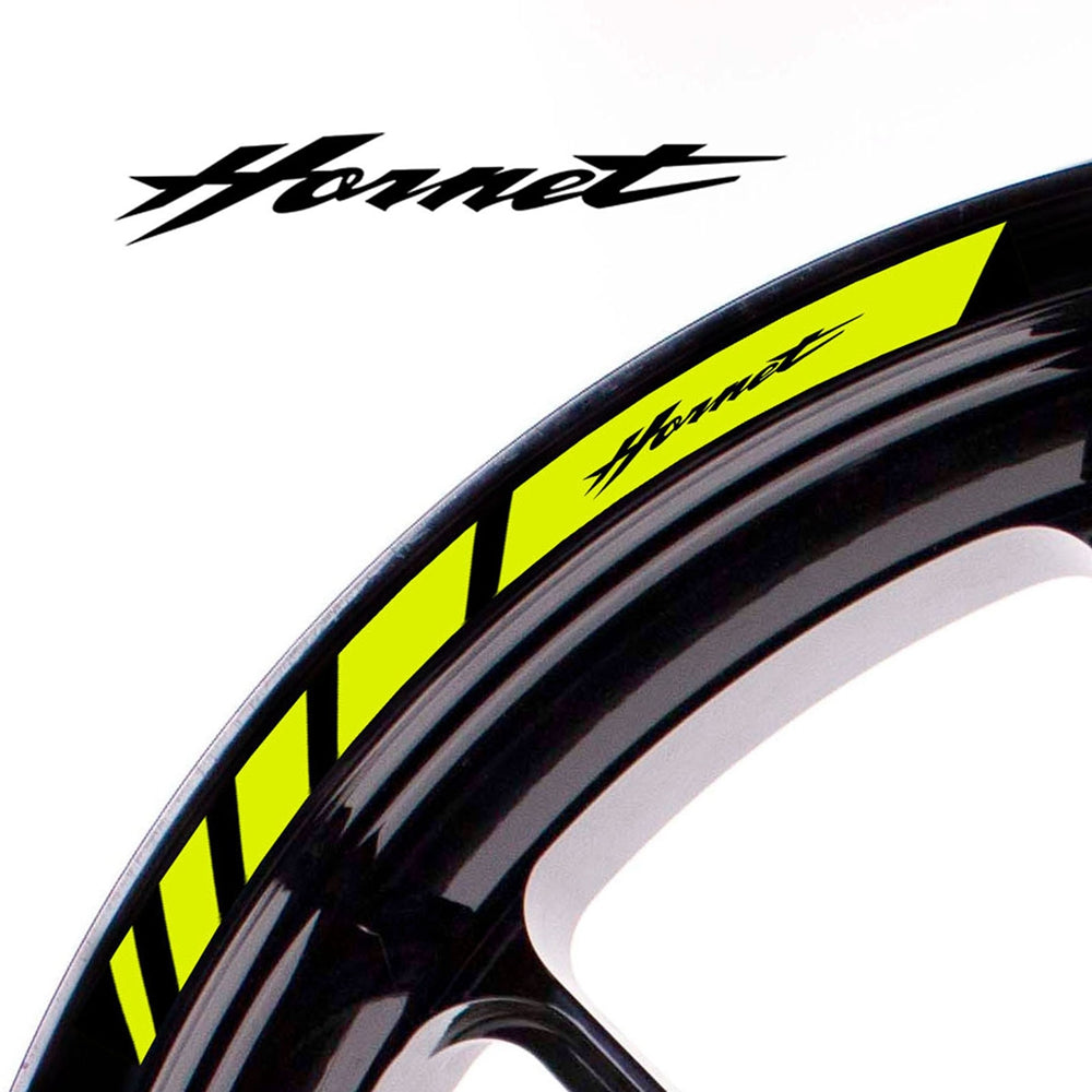 Fit Honda HORNET Logo Stripes Wheel Rim Edge Sticker - MC Motoparts