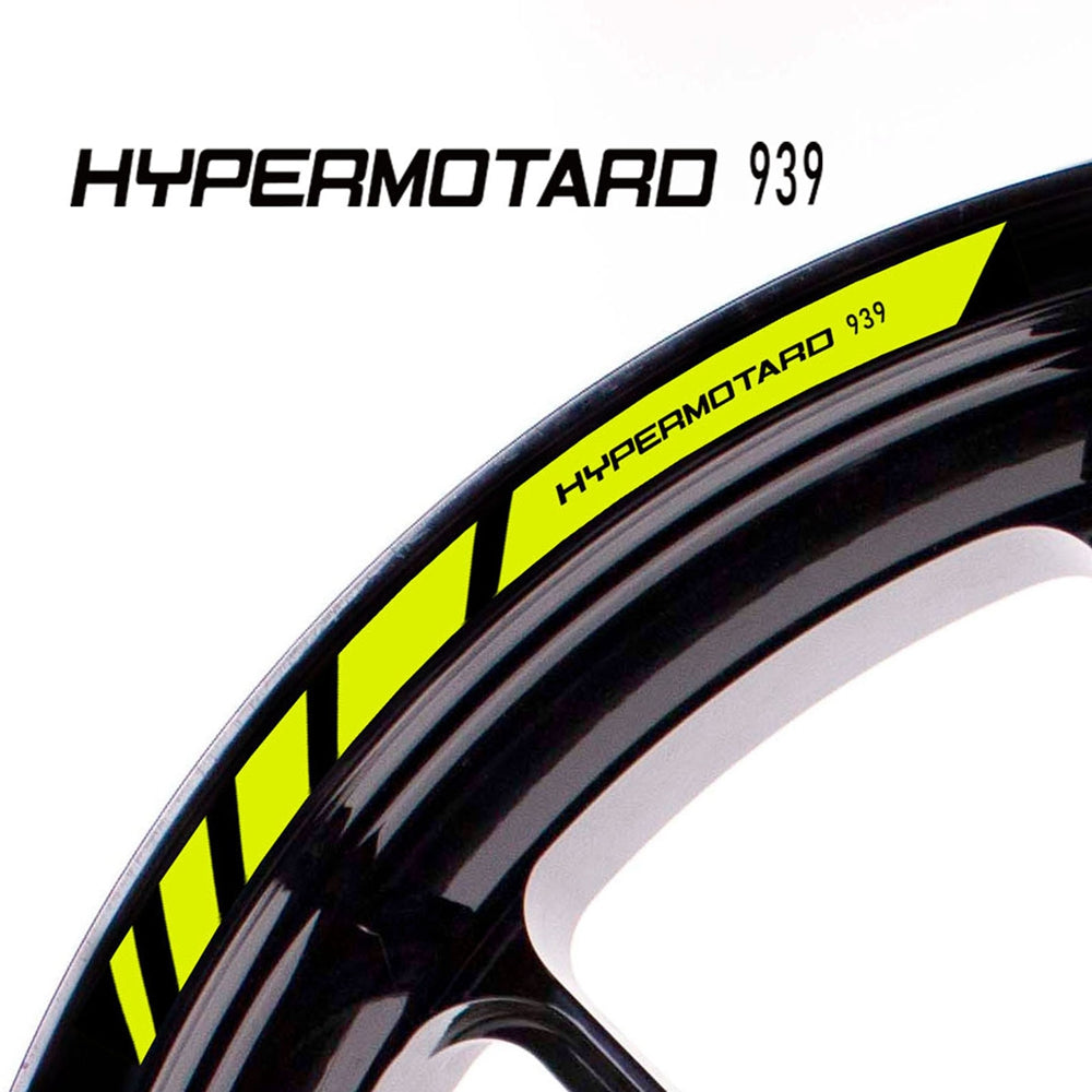 Fit Ducati HYPERMOTARD 939 Logo Stripes Wheel Rim Edge Sticker - MC Motoparts