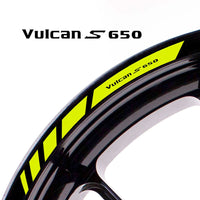 Fit Kawasaki VULCAN S 650 Logo Stripes Wheel Rim Edge Sticker - MC Motoparts