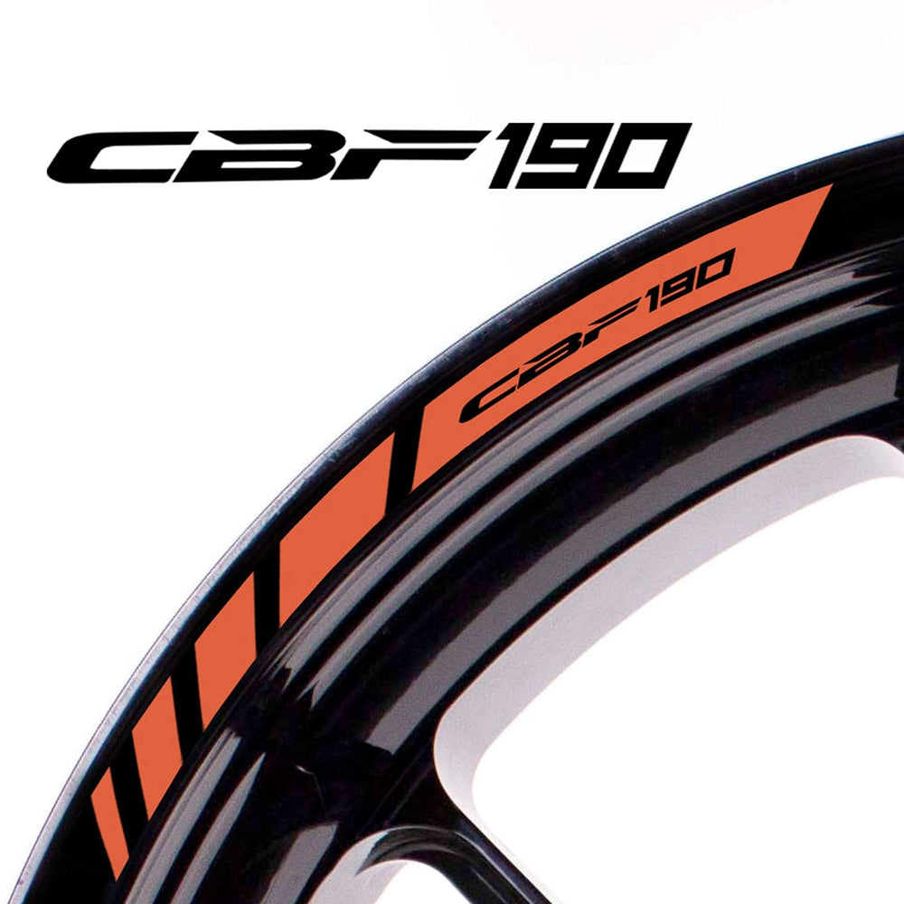 Fit Honda CBF190 Logo Stripes Wheel Rim Edge Sticker - MC Motoparts