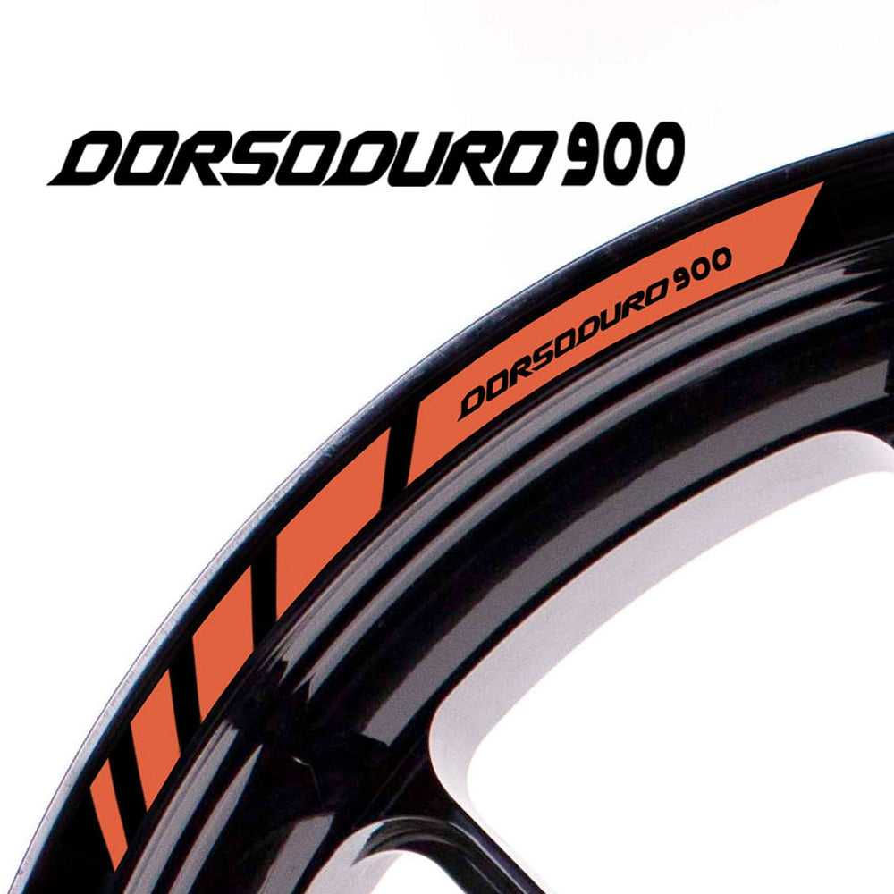Fit Aprilia DORSODURO 900 Logo Stripes Wheel Rim Edge Sticker - MC Motoparts