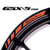 Fit Suzuki GSX-S750 Logo Stripes Wheel Rim Edge Sticker - MC Motoparts