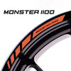 Fit Ducati MONSTER 1100 Logo Stripes Wheel Rim Edge Sticker - MC Motoparts