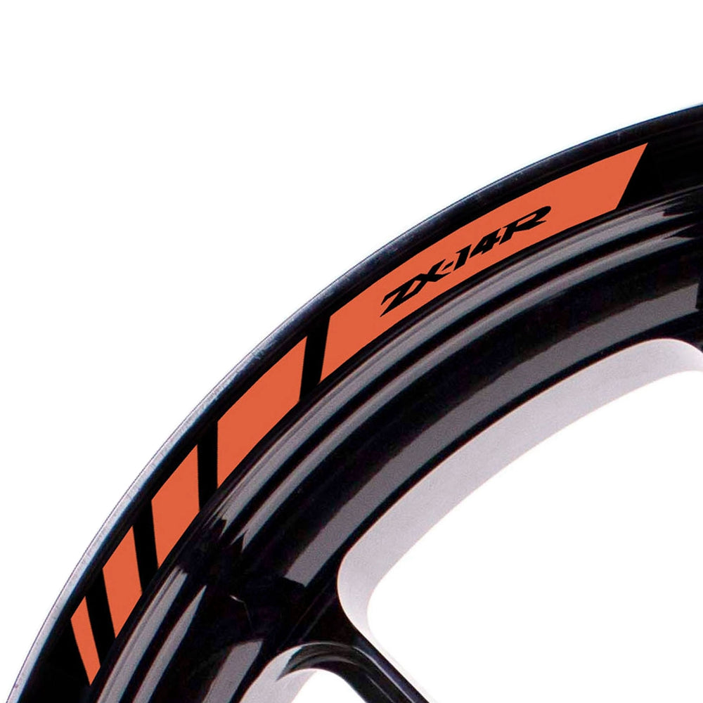 Fit Kawasaki Ninja ZX-14R Logo Strips Wheel Rim Edge Sticker