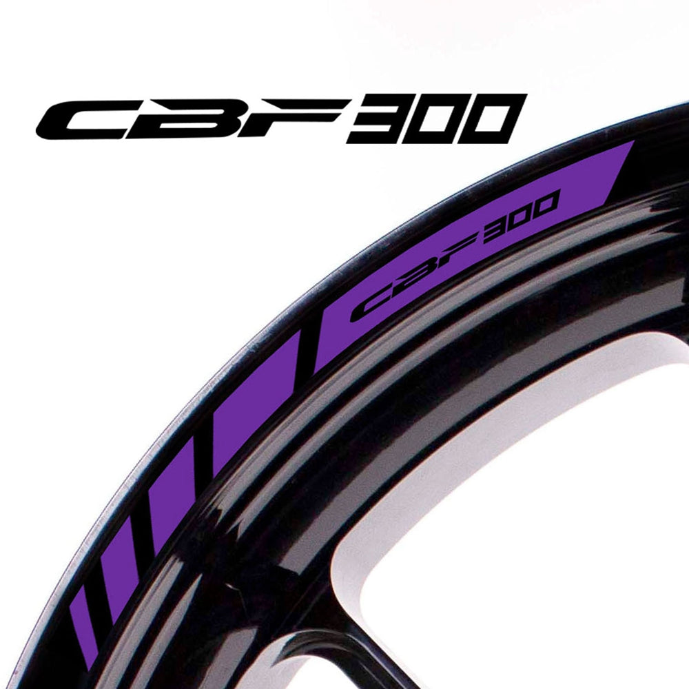 Fit Honda CBF300 Logo Stripes Wheel Rim Edge Sticker - MC Motoparts