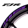 Fit Yamaha FJR Logo Stripes Wheel Rim Edge Sticker - MC Motoparts