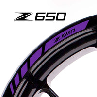 Fit Kawasaki Z650 Logo Stripes Wheel Rim Edge Sticker - MC Motoparts