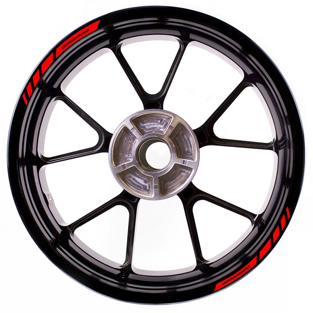 Fit Aprilia DORSODURO Logo Stripes Wheel Rim Edge Sticker - MC Motoparts