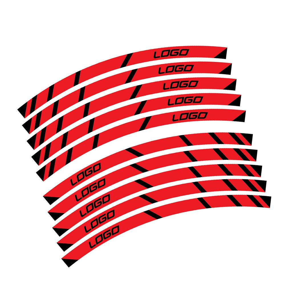 Fit Aprilia DORSODURO 900 Logo Stripes Wheel Rim Edge Sticker - MC Motoparts