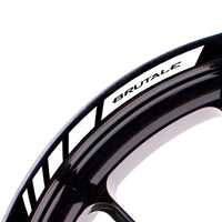 Fit MV Agusta BRUTALE Logo Strips Wheel Rim Edge Sticker - MC Motoparts