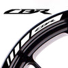 Fit Honda CBR Logo Stripes Wheel Rim Edge Sticker - MC Motoparts