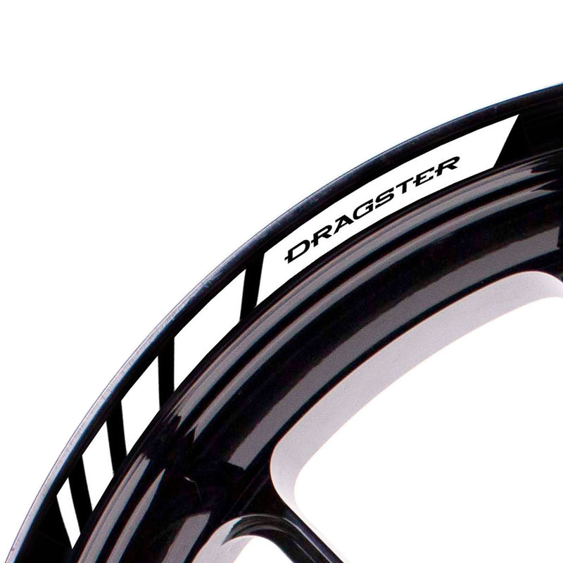 Fit MV Agusta DRAGSTER Logo Strips Wheel Rim Edge Sticker - MC Motoparts