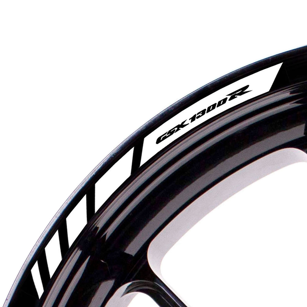 Fit Suzuki GSX1300R Hayabusa Logo Strips Wheel Rim Edge Sticker - MC Motoparts