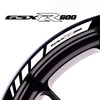 Fit Suzuki GSX-R600 Logo Stripes Wheel Rim Edge Sticker - MC Motoparts