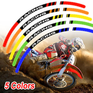 Fits Honda CRF 250R 2003-2021 MX Dirt Bike Rim Skin Stickers