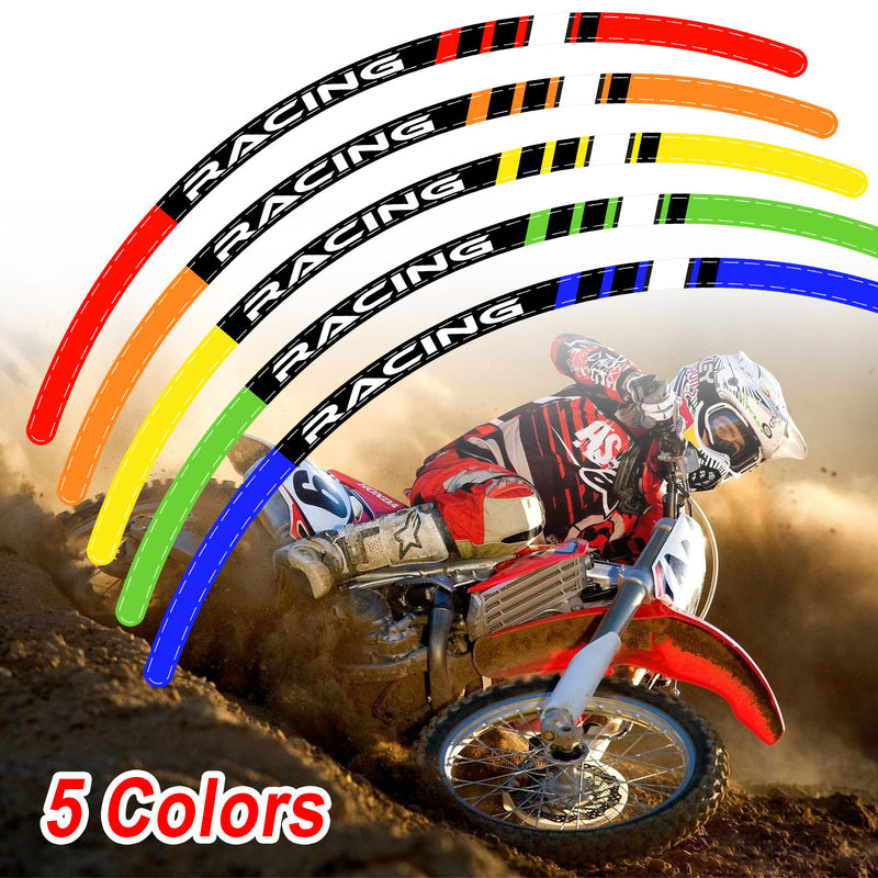 Fits Honda CRF 250L 2013-2020 MX Dirt Bike Rim Skin Stickers