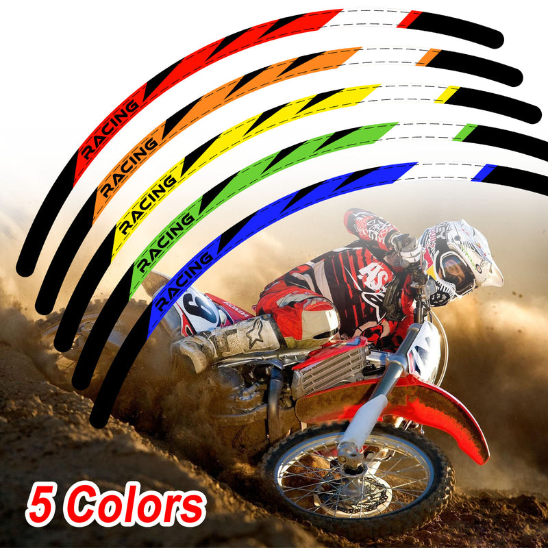 Fits Honda CRF 450X 2005-2021 MX Dirt Bike Rim Skin Stickers
