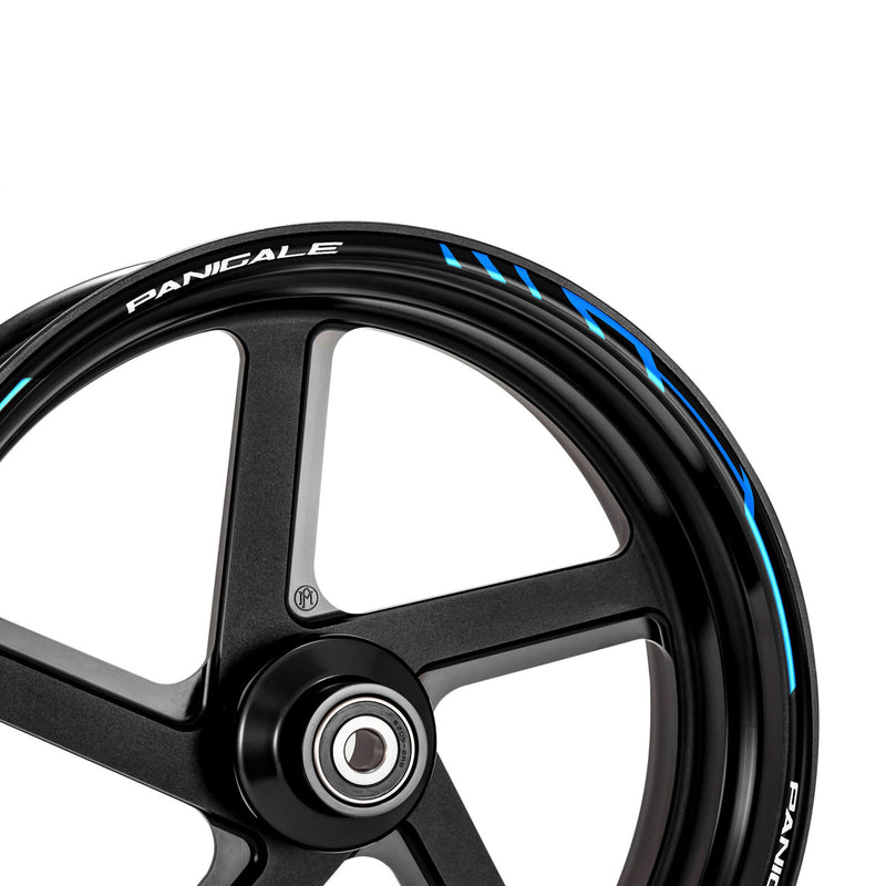 Fit DUCATI PANIGALE Logo Stripes Wheel Rim Skin Sticker - MC Motoparts